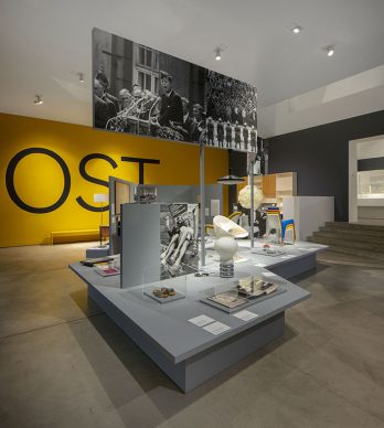 Installation view  "German Design 1949–1989: Two countries,  one history" © Vitra Design Museum. Photo: Ludger Paffrath © VG Bild-Kunst,  Bonn 2021