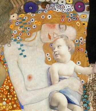 Ehy momma.. Gustav Klimt, Three ages of woman, 1905. Sandro Botticelli, Madonna del Libro, 1480. Courtesy Claudia Storelli