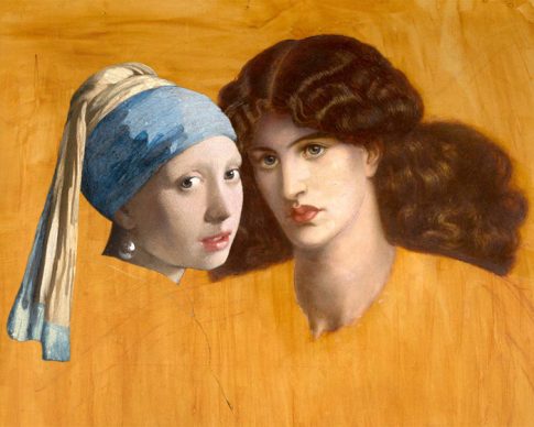 Spotted! Dante Gabriel Rossetti, The Lady of Pity, 1879. Johannes Vermeer, Girl with a Pearl Earring, 1665. Courtesy Claudia Storelli